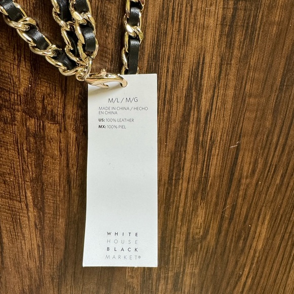 WHBM chain woven leather belt - Picture 11 of 12